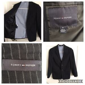 Tommy Hilfiger Boys formal preppy striped 2 button Blazer Age 10 Years
